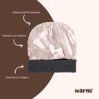 Satynowa Czapka Warmi