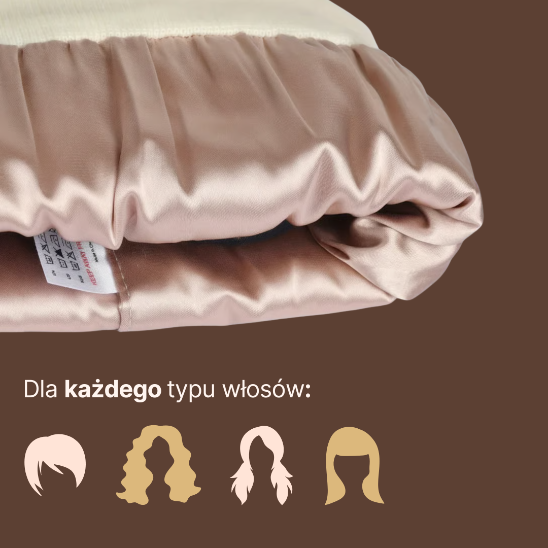 Satynowa Czapka Warmi