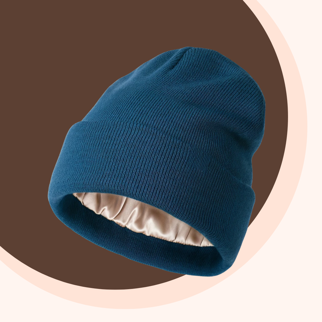 Satynowa Czapka Warmi